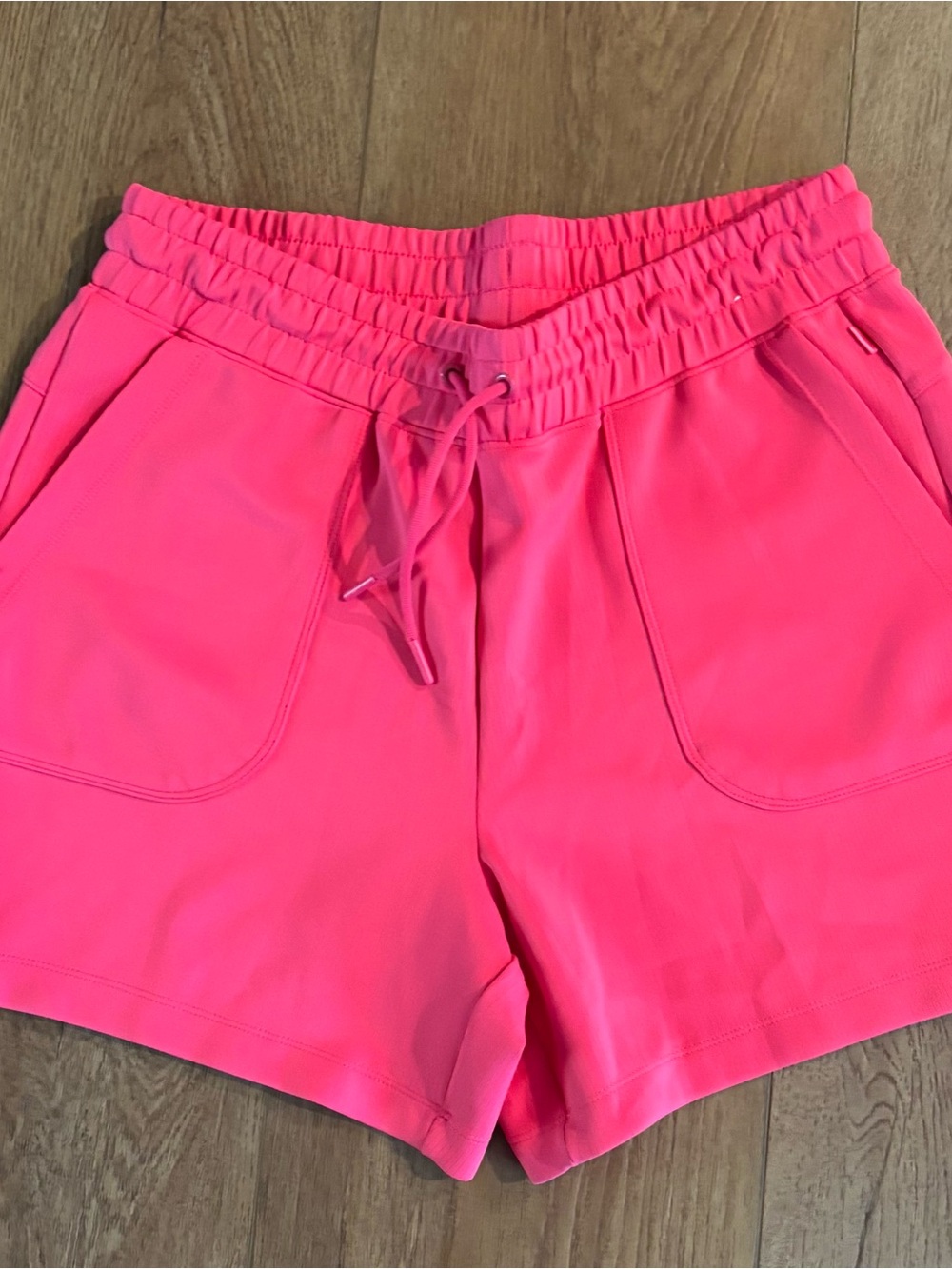 Mondetta Women’s Neon Pink Drawstring Athletic Shorts